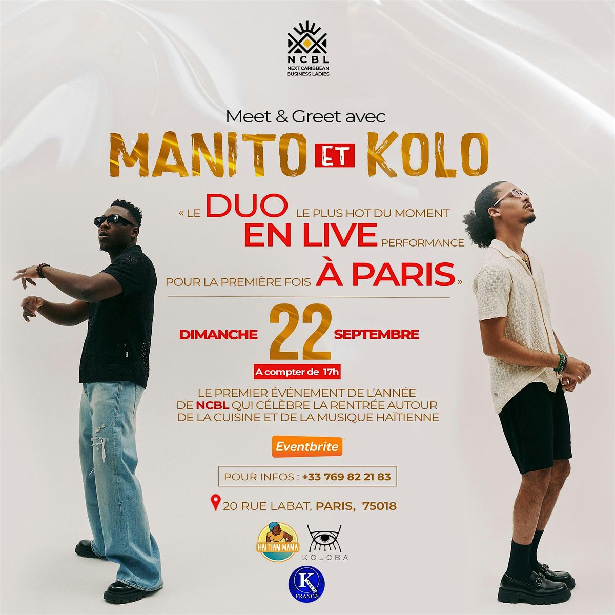 Manito &  Kolo pour la premi\u00e8re fois \u00e0 Paris