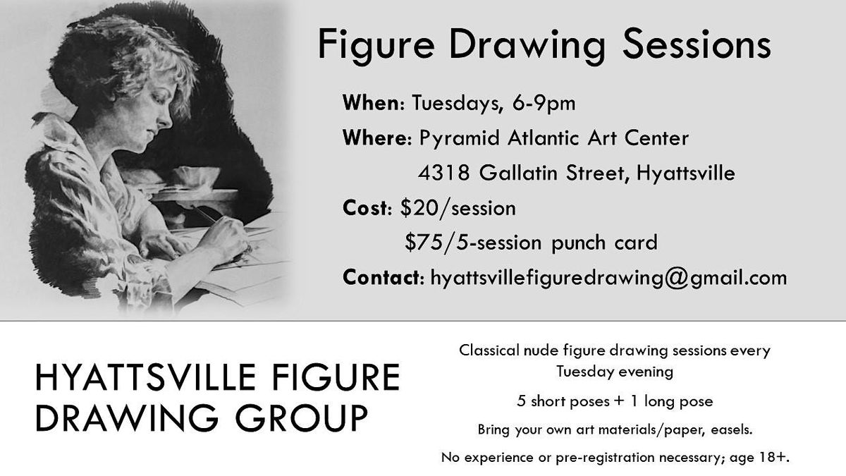 Hyattsville Figure Drawing Group- Tuesday Night Open Life Drawing Sessions