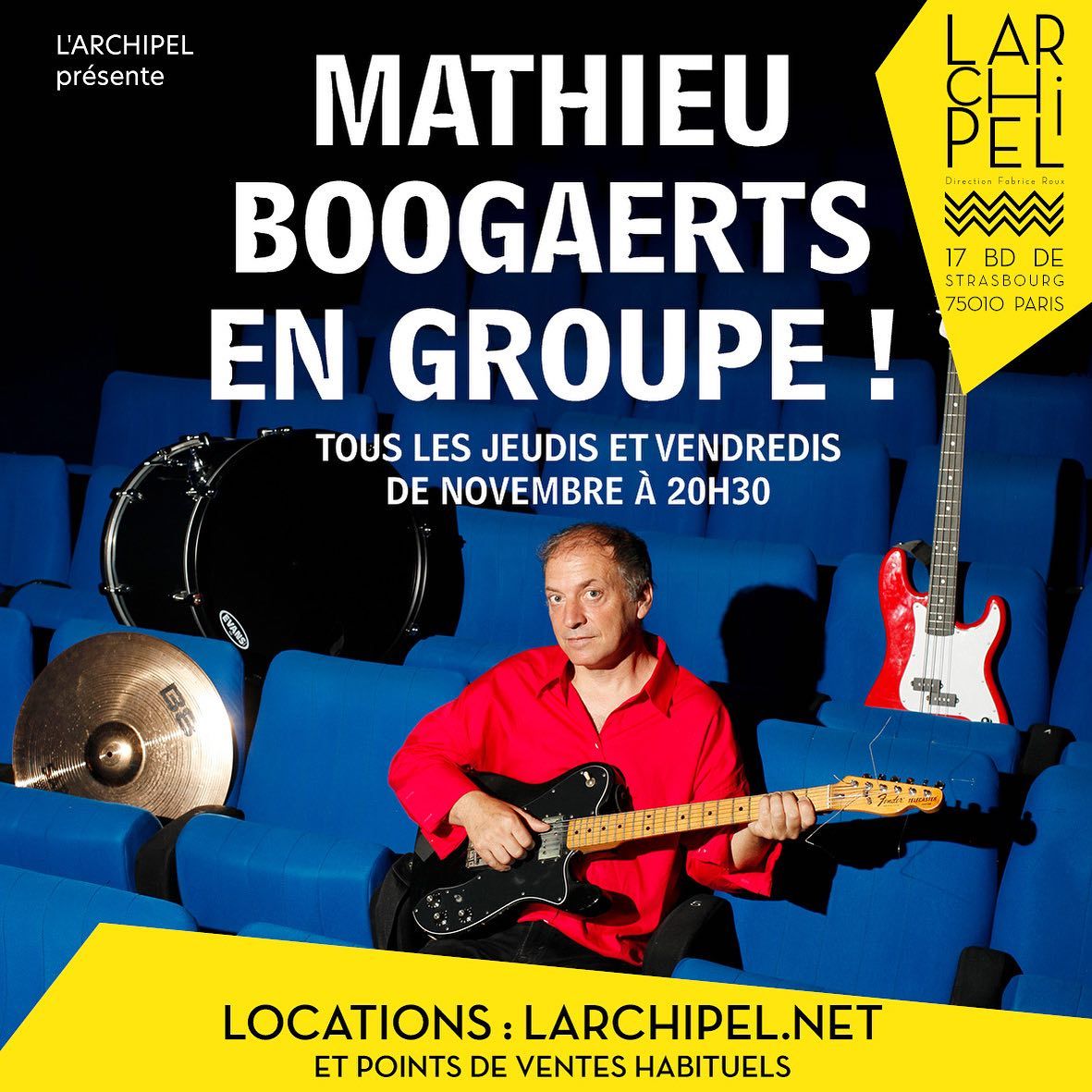 Mathieu Boogaerts et son groupe \u00e0 l'Archipel !