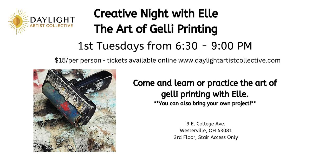Creative Night with Elle - Learn the Art of Gelli Printing