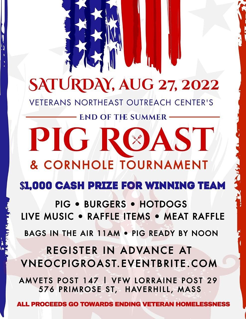 Pig Roast and Corn Hole Tournament