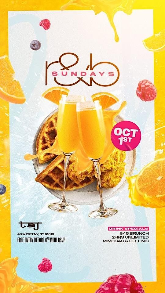 R&B Sunday Brunch at Taj Lounge New York City