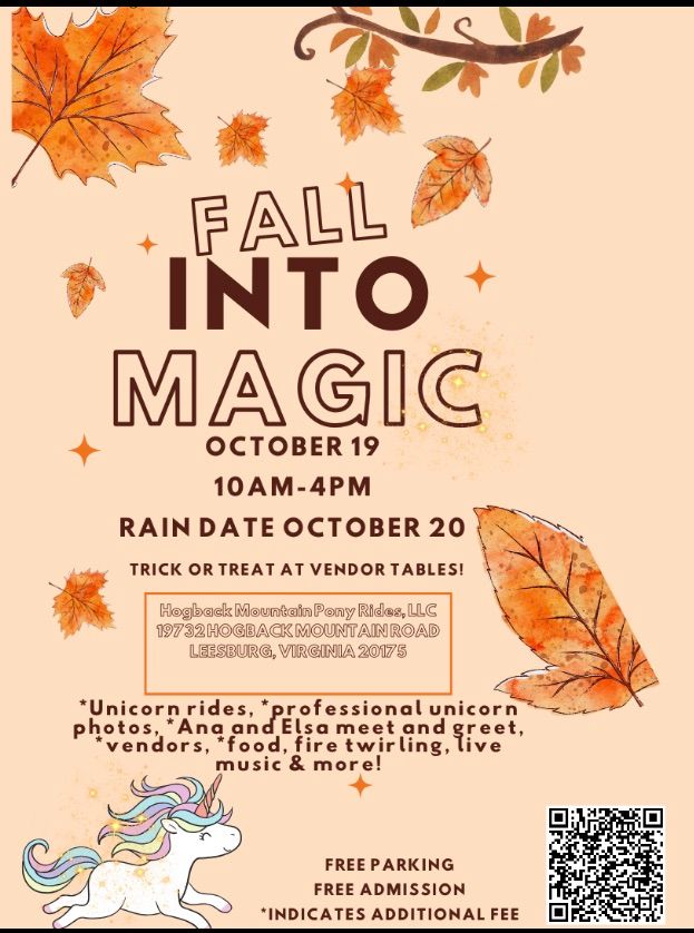 Fall into Magic (Unicorn Festival) @ Hogback Mountain Pony Rides 