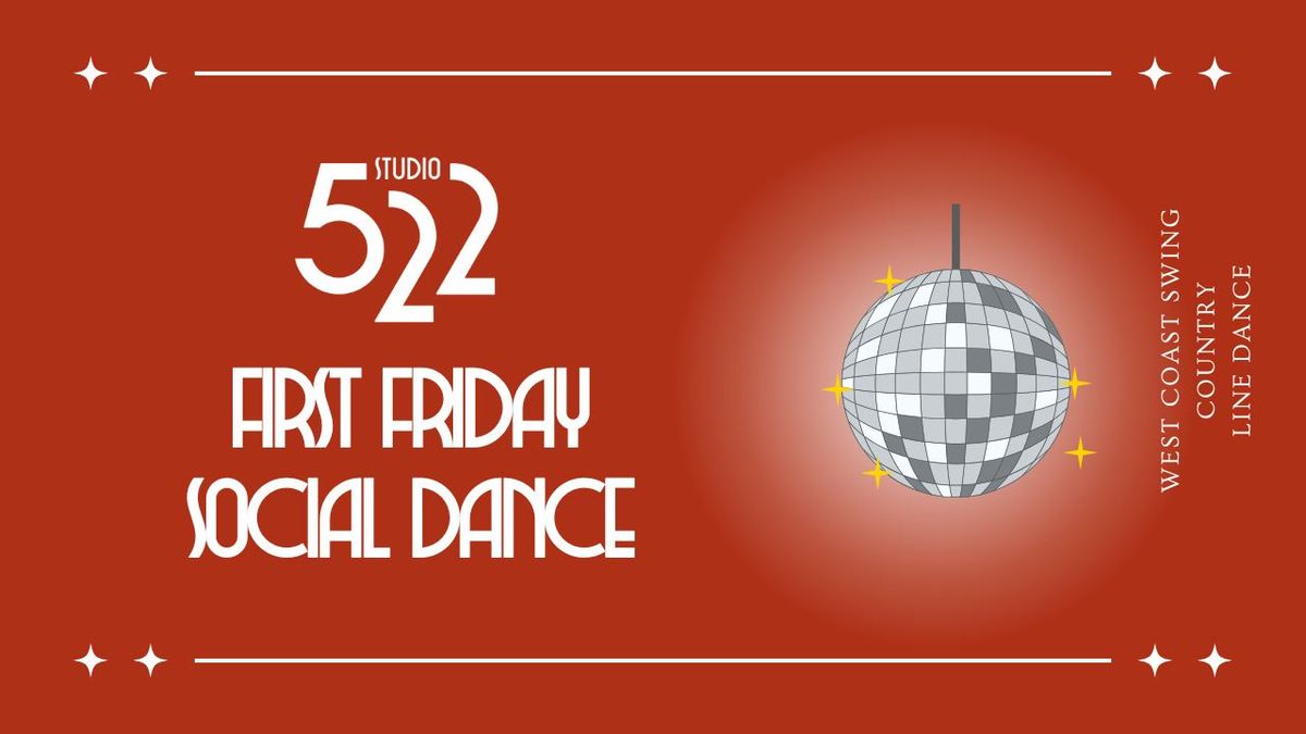 First Friday Social Dance: West Coast Swing, Country, and Line Dance