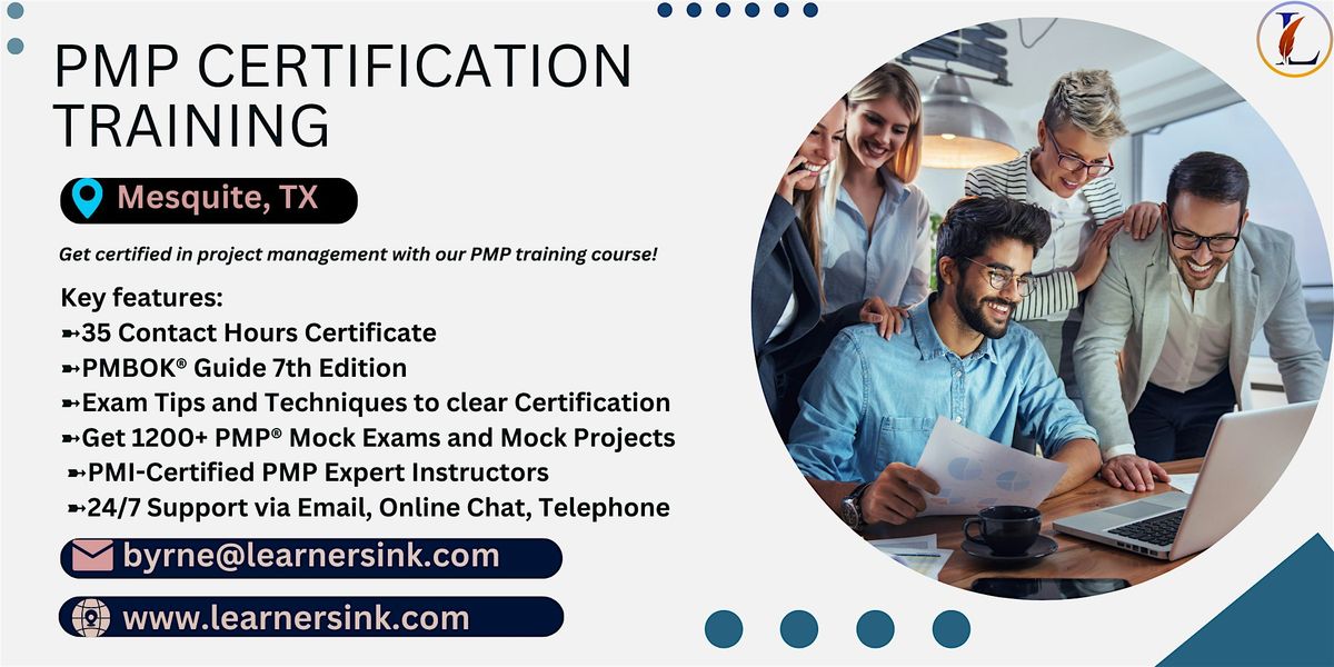 Confirmed 4 Day PMP exam prep workshop in Mesquite, TX