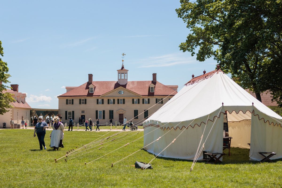 Historic Washington Tent Display at Fort McHenry 