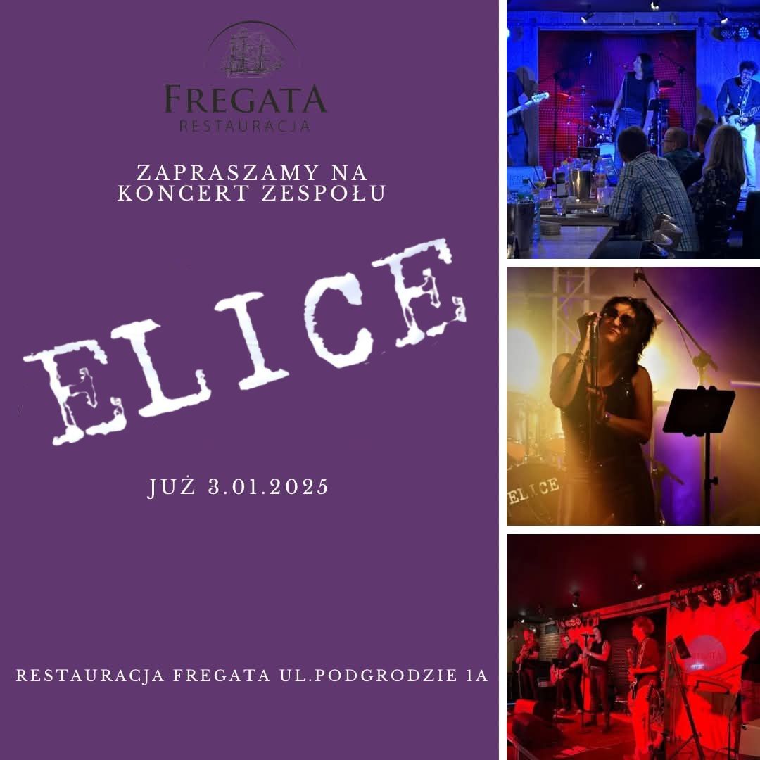 Koncert Elice - na scenie Fregaty! 3.01.2025