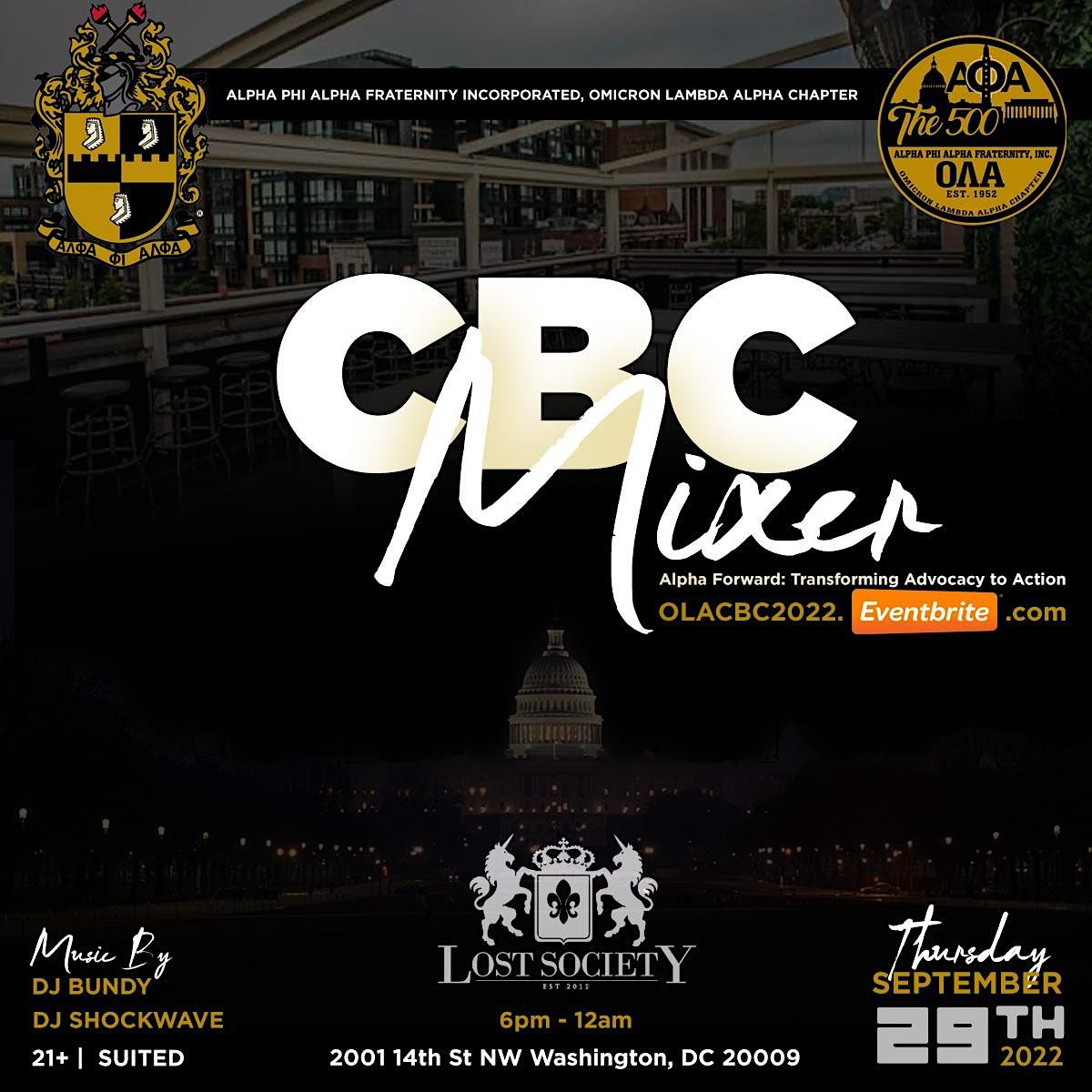 Alpha Forward: The Alpha Phi Alpha Fraternity, Inc  OLA Chapter CBC Mixer