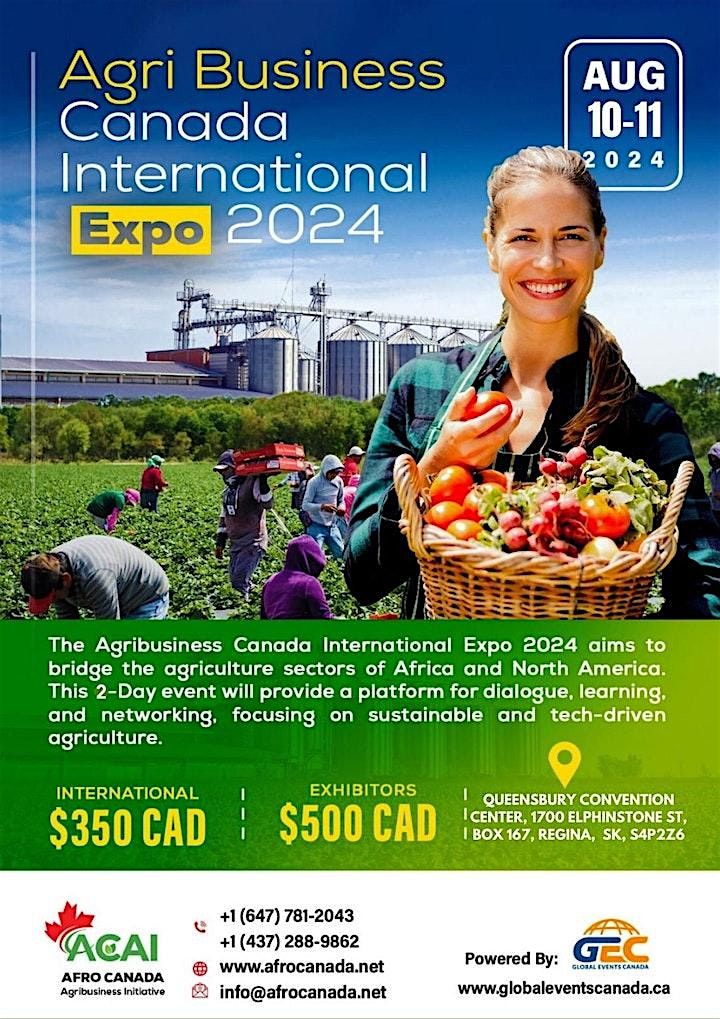 TRADE MISSION TO THE 2024 AGRIBUSINESS CANADA INTERNATIONAL EXPO IN CANADA