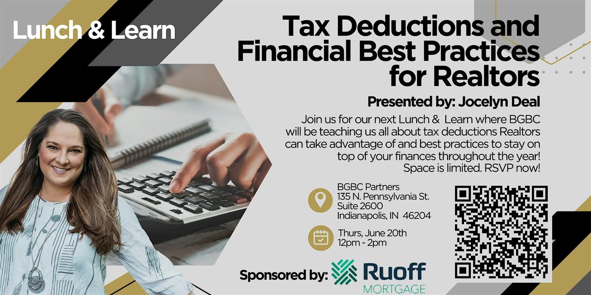 Lunch & Learn: Maximize Your Tax Deductions and Financial Health