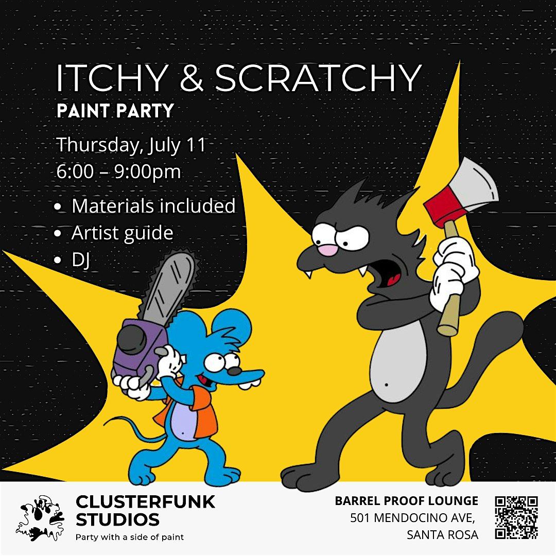 Itchy & Scratchy Paint Party