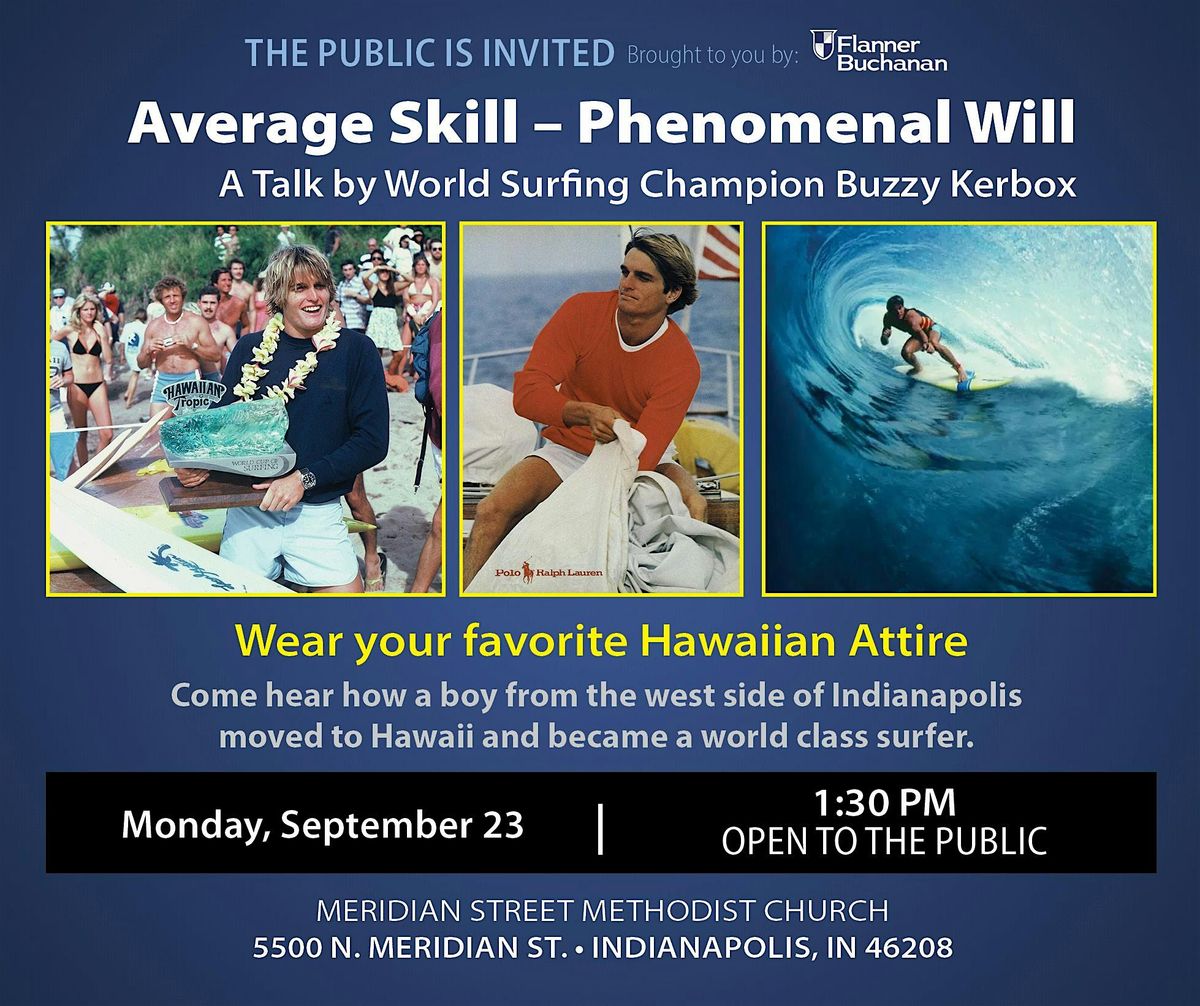 World-Renowned Surfer Buzzy Kerbox Returns to Indianapolis