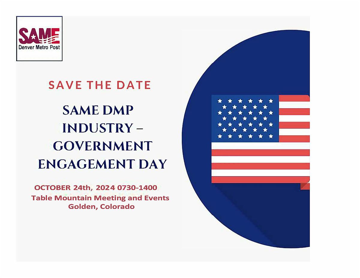 SAME DMP  Industry-Government Engagement Day