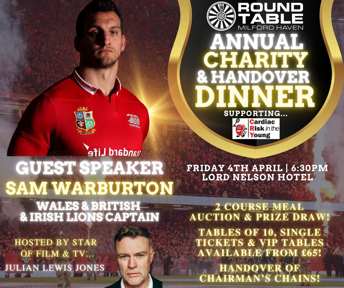 Charity & Handover Dinner with Sam Warburton OBE