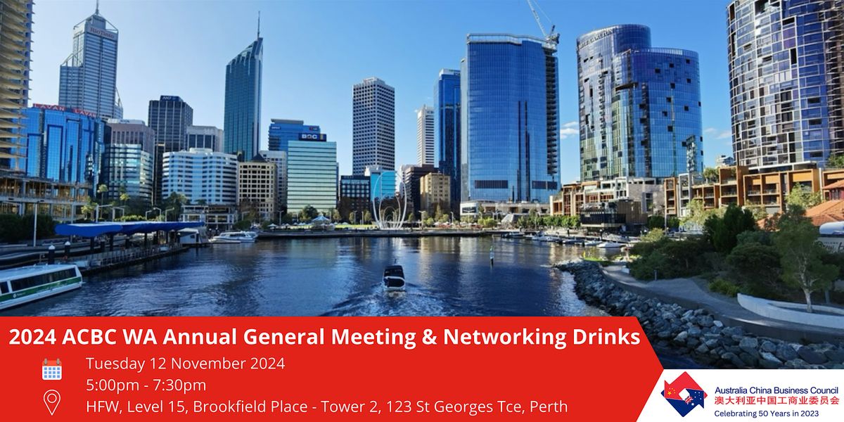 2024 ACBC WA AGM & Post AGM Networking Drinks