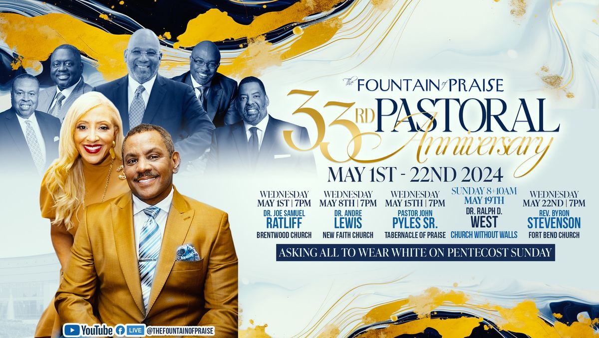 33rd Pastoral Anniversary 