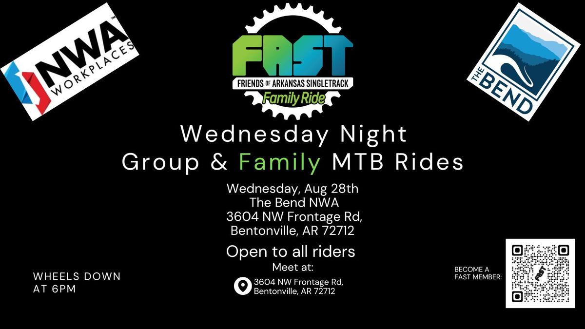 FAST Wed Night Group & Family MTB Ride @ Bend