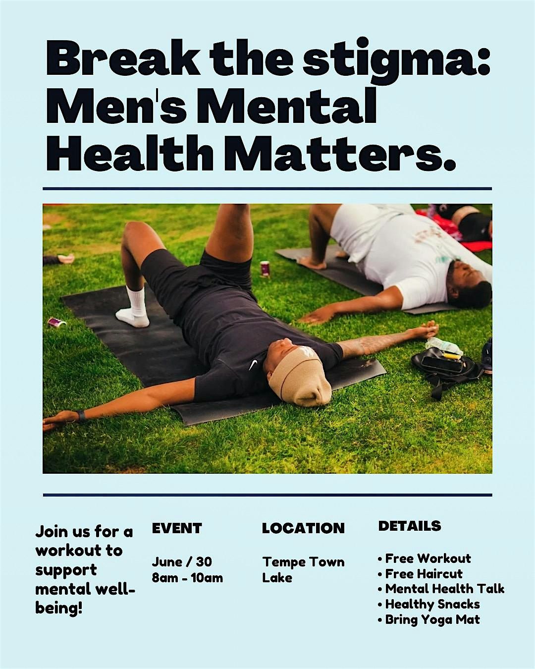 Men's Mental Health Awareness Fitness Event