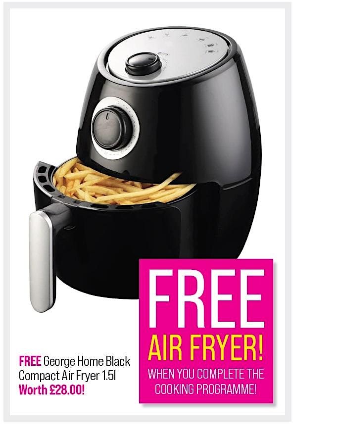 Cooking Program \u2013 Receive a free air fryer when you complete the 5-week course