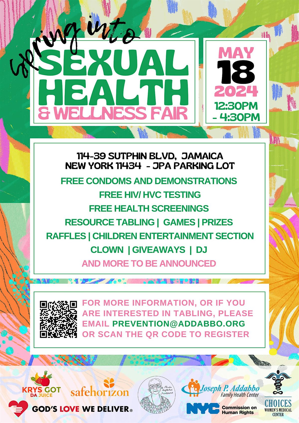 Spring Into Sexual Health & Wellness Fair!