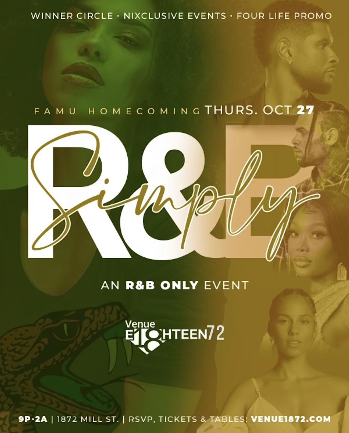 Simply R&B: A Homecoming Experience, 1872 Mill St, Tallahassee, 27 ...