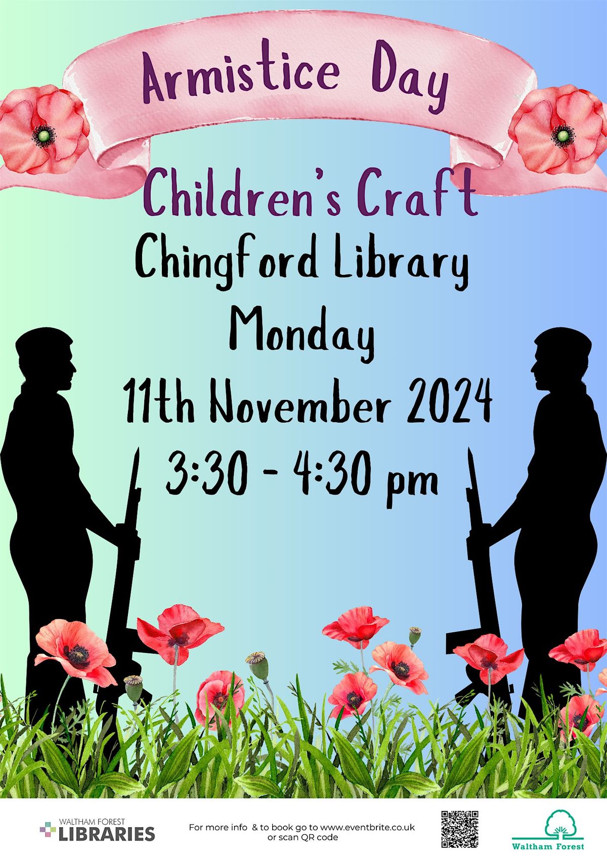 Armistice  Day children's craft @ Chingford Library