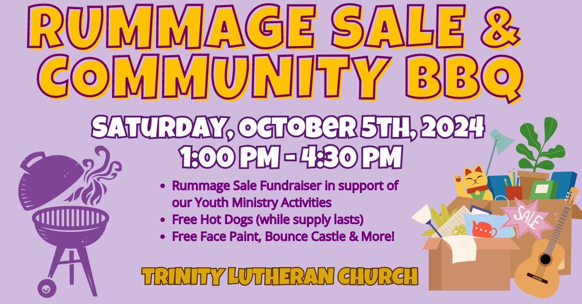 RUMMAGE SALE & COMMUNITY BBQ