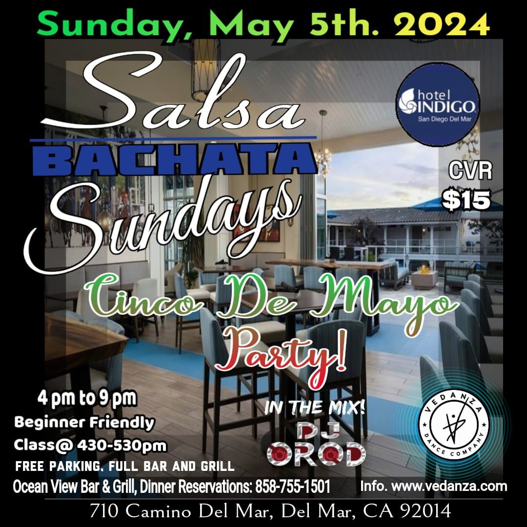 Cinco de Mayo Salsa + Bachata Lesson and Party (Del Mar)