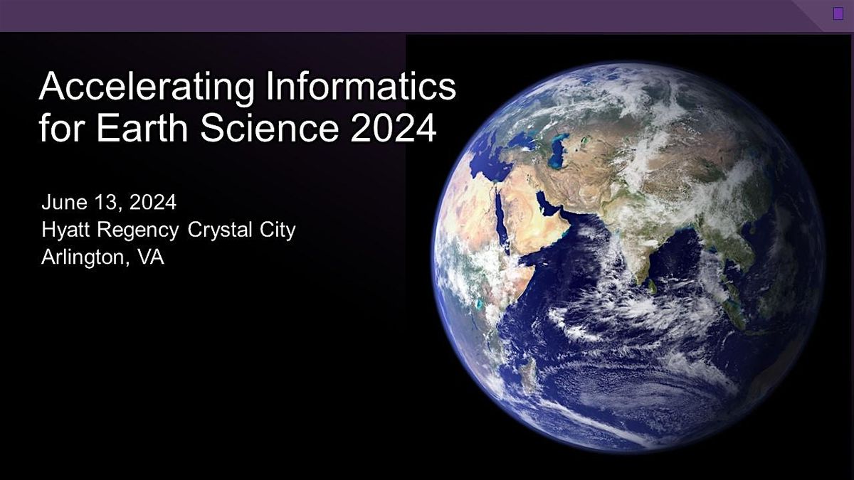 Accelerating Informatics for Earth Science 2024