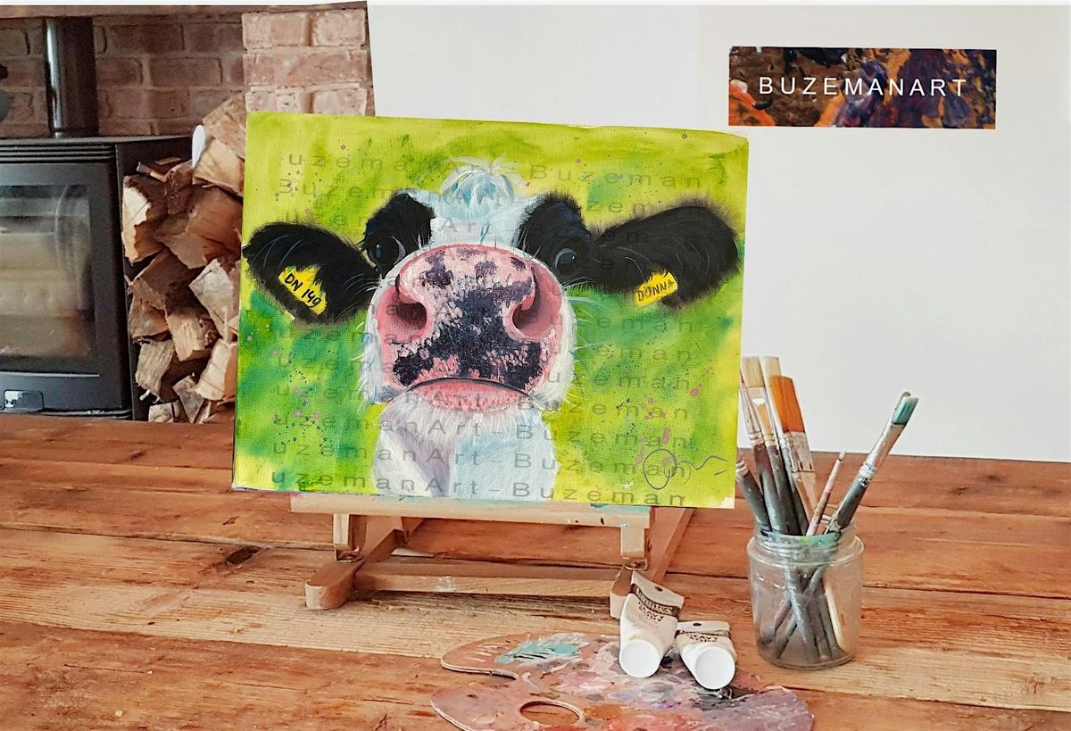 'Nosey cow' Painting  workshop @ the farm with farm tour, Doncaster