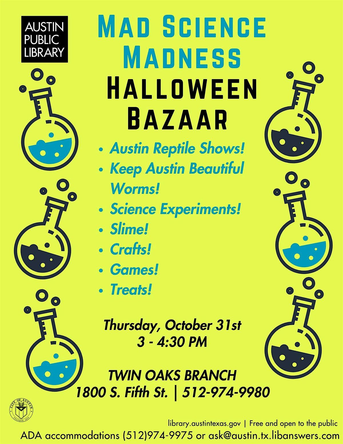 Mad Science Madness Halloween Bazaar