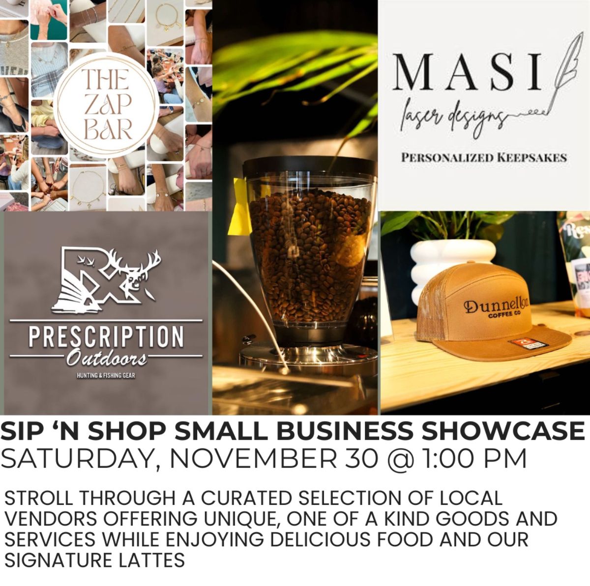 Sip \u2018n Shop Small Business Saturday Showcase 