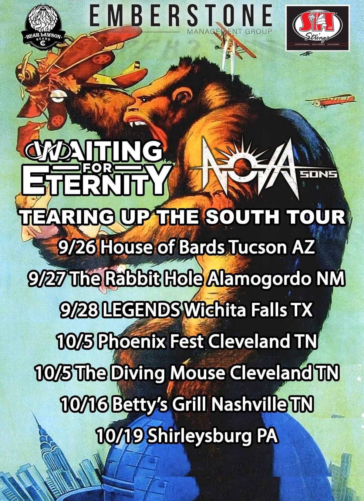 Waiting for Eternity with special guests Nova Sons