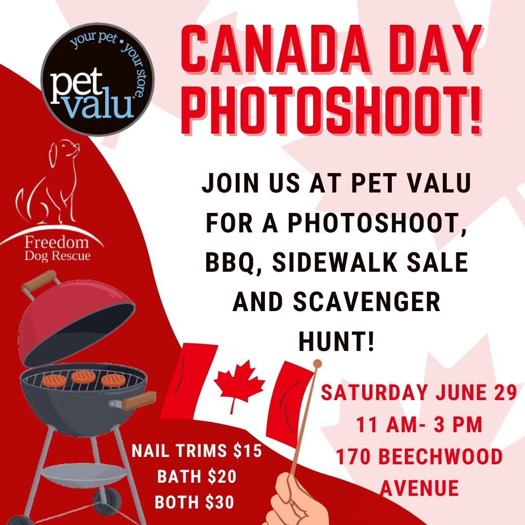Canada Day Photoshoot - Pet Valu Beechwood