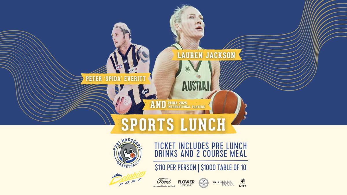 Sports Lunch - Presented by PMBA and Settlers Inn Hotel 