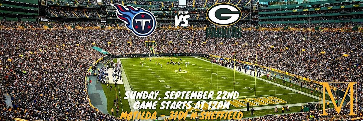 Watch the Green Bay Packers as they travel to the Tennessee Titans in Week 3!