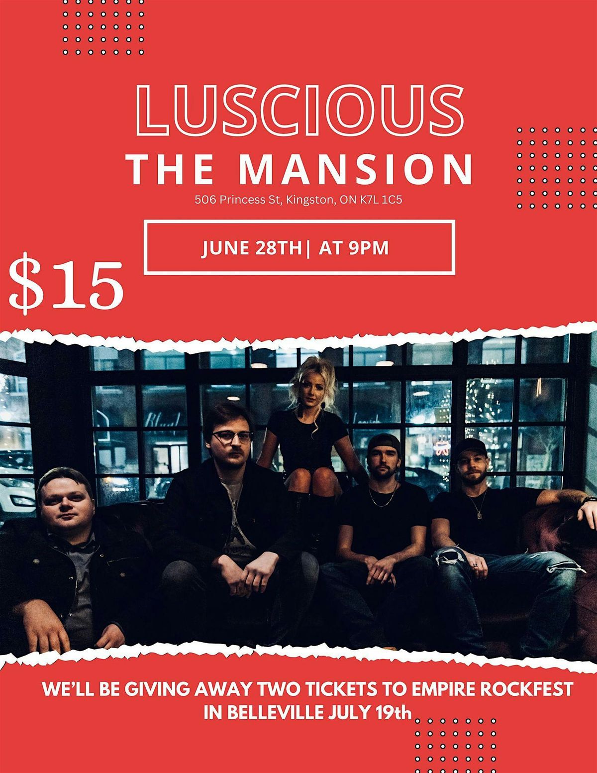 Luscious Live at The Mansion June 28th