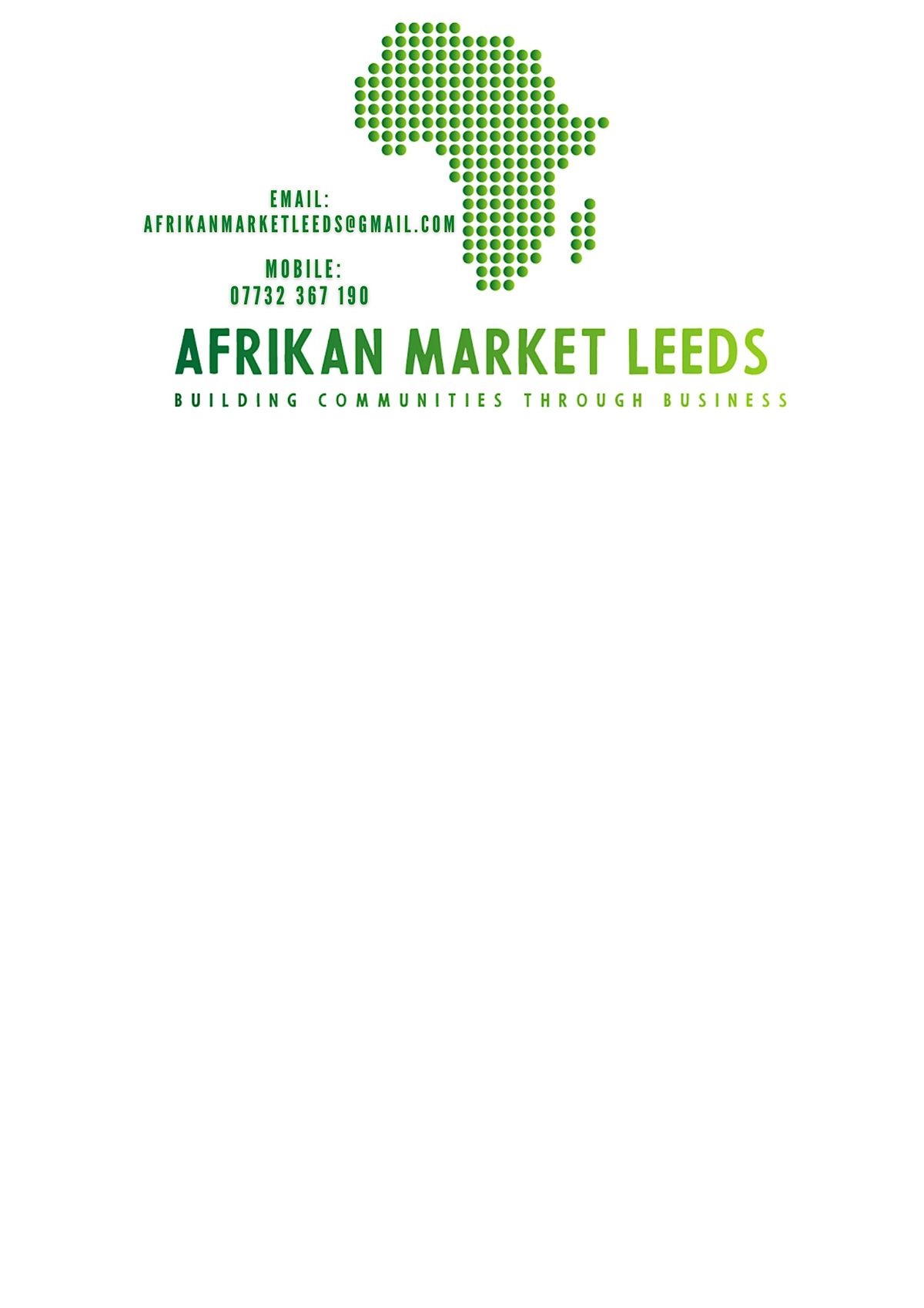 Afrikan Market Leeds - Leeds West Indian Centre