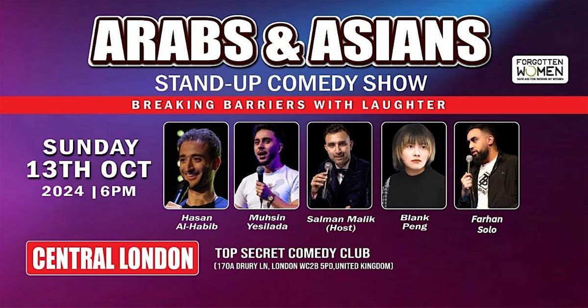 Arabs & Asians Stand-up Comedy Show Central London