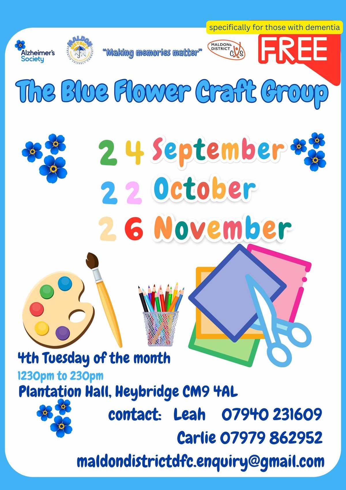 Blue Flower Craft Club