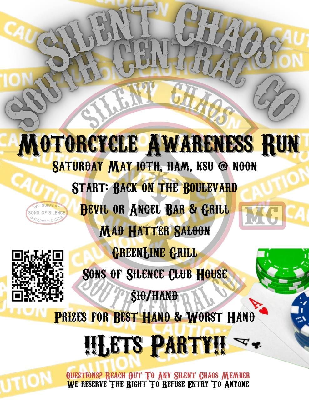 Silent Chaos MC Motorcycle Awareness Run