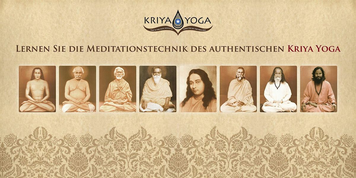 DER AUTHENTISCHE KRIYA YOGA  \u00f6ffentlicher Vortrag von Swami Karunananda