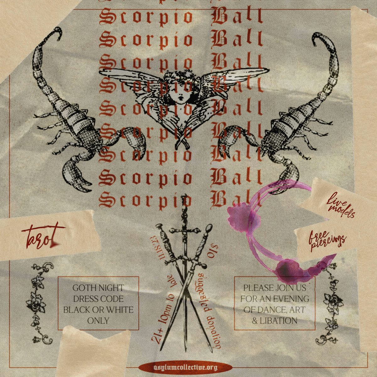 "THE SCORPIO BALL" -- a gothic gala based on Grace Kelly's iconic 1959 bash