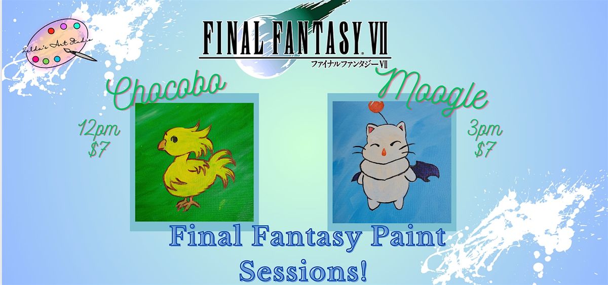 Final Fantasy Chocobo Paint Session!