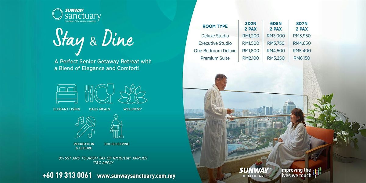 Stay & Dine - Starting from RM1,200