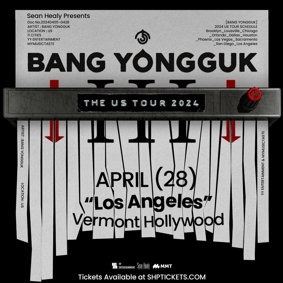 BANG YONGGUK \u2018III\u2019 THE US TOUR 2024