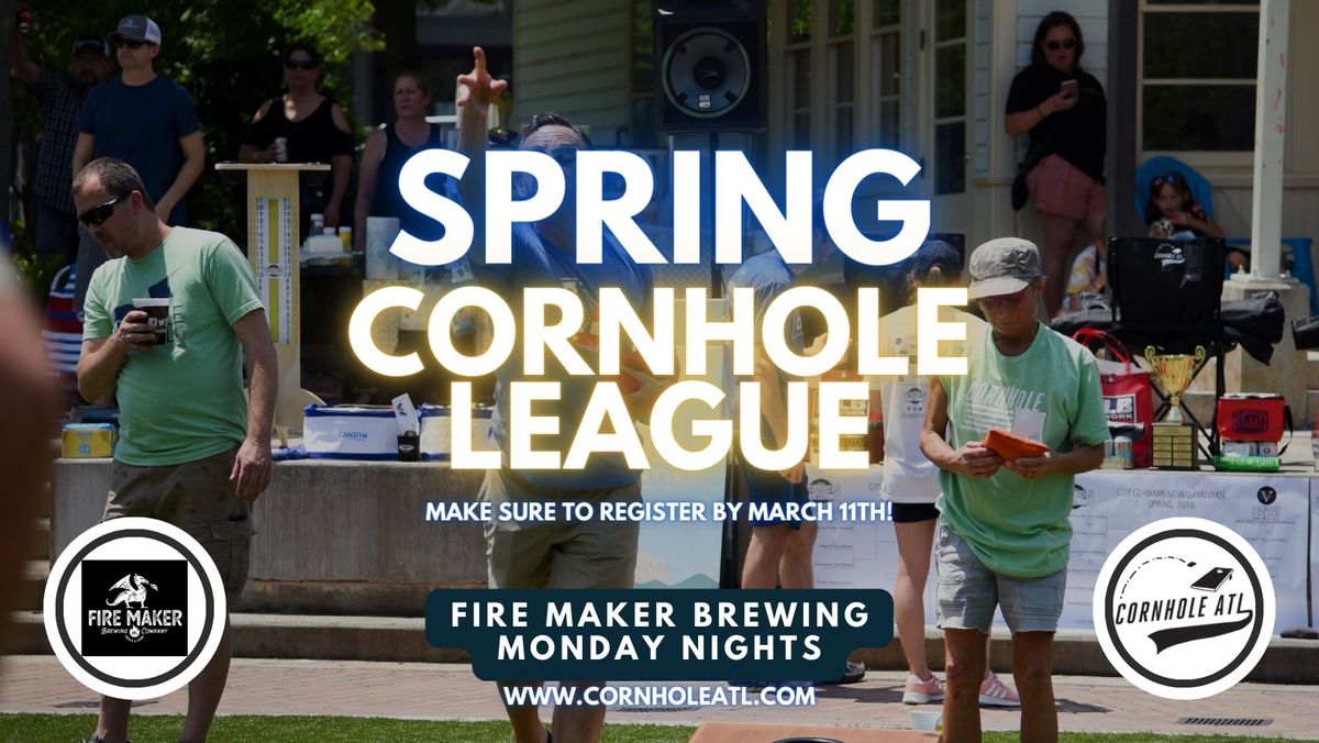 West Midtown - Fire Maker Brewing - Spring Cornhole League (7 Mondays)