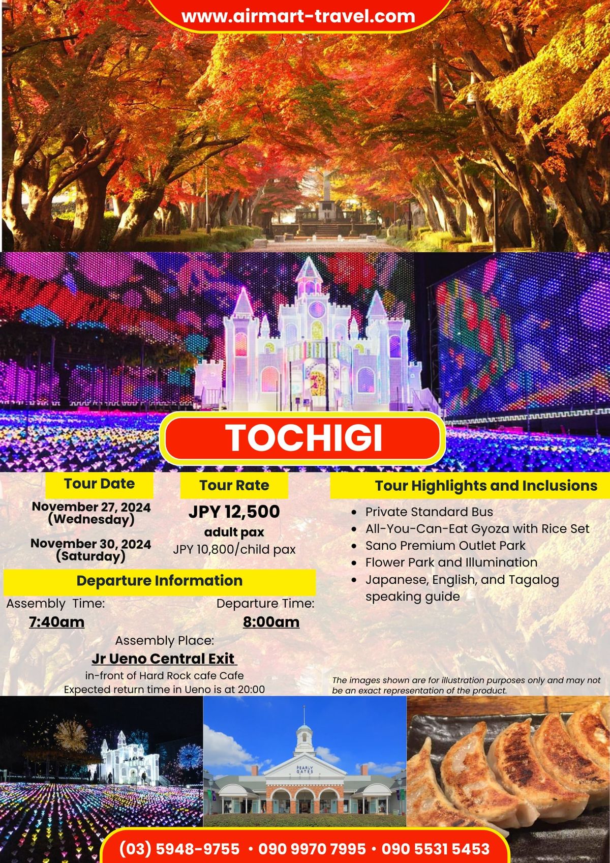 Flower park light illumination - Tochigi