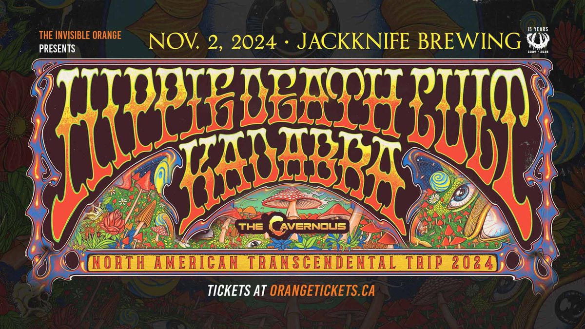 HIPPIE DEATH CULT + KADABRA and THE CAVERNOUS | Nov. 2 @ Jackknife Brewery