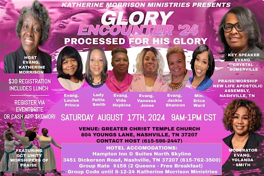 KATHERINE MORRISON MINISTRIES PRESENT GLORY ENCOUNTER 2024